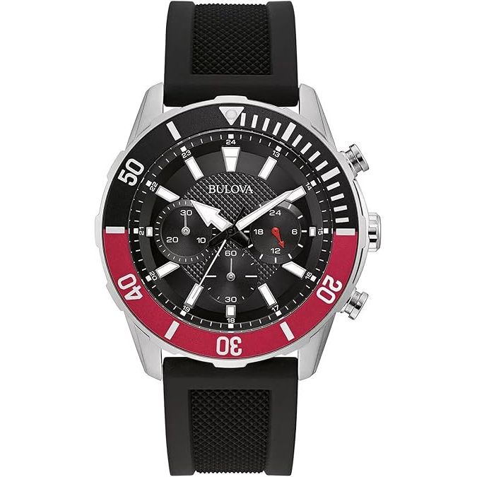 Bulova Chronograph Quartz Black Dial Mens Watch Bulova Chronograph Quartz Black Dial Mens Watch